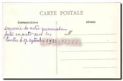 Ancenis - Estátua comemorativa sobre o túmulo de Bonchamps — Livraria Renou, Ancenis — Verso
