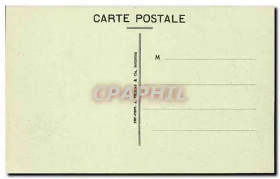 Tours (Loire-et-Cher) — O Novo Palácio de Cidade — editor Impr. P. & Thiriat & Cie, Toulouse — Verso