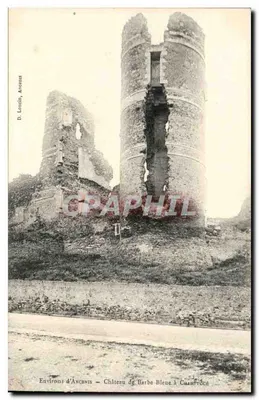 Arredores de Anceins — Castelo de Barbe-Bleue em Champroucé — D. Lovino, Ancenis