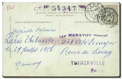 Hyères — Avenue Godillot — LL. — Rewers