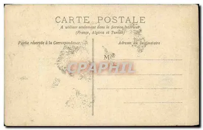 Homme en uniforme — 'On peut bien dire : Adicu prudence.' — Carte postale algérienne — Rewers