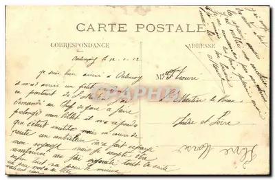 Valençay — O Castelo (fachada para o Parque) — Coll. F. Kassamot, fot., Valençay — Verso
