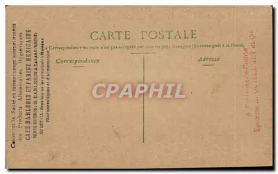 Parijs — Op de Boulevard Saint-Martin — Uitgever G. Barlerin & Tarare (Rhône) — Achterkant