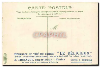 Nantes — Vista Geral — Editor L.V. & C. n° 3458 — Verso