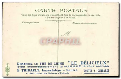 Nantes — Allgemeine Ansicht — Hafenstation — Verlag Charpentier & Daubrerau, Nr. 3461 — Rückseite