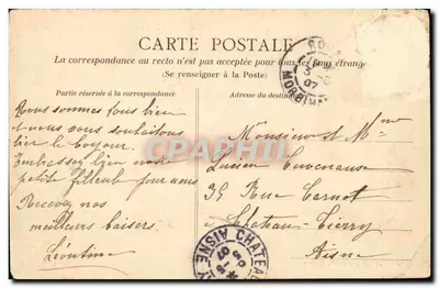 NANTES — Le pont de la Rotonde et les Cours — Éditeur NANTES, n° 11 — Verso