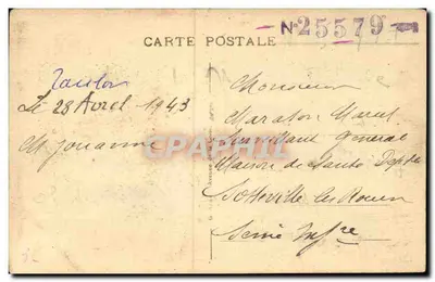 Toulon — Le Musée d'Histoire Naturelle — CPA n°34 — Verso