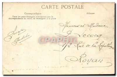 Toulon — Kariatydy Puget — Wydawca B.D. n°1170 — Rewers
