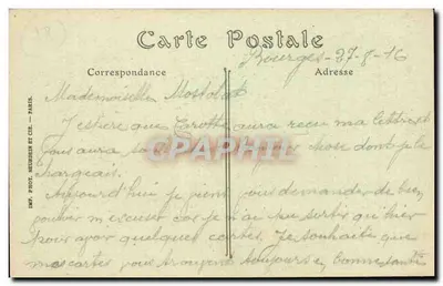 Bourges — Abside da Catedral — ND. Foto. — Verso