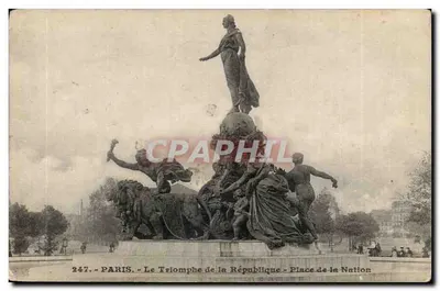 Paris - O Triunfo da República - Praça da Nação - Editor: n° 247