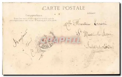 Paleis van FONTAINEBLEAU — Het Parterre — Uitgever niet geïdentificeerd, n° 386 — Achterkant