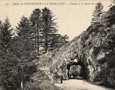 Rodovia de GÉRARDMER a LA SCHLUCHT — Tunel da Roche du Diable
