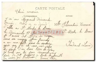 Castelo de l'Orfraisière — Lado Oeste — Cliché Verger, Tours — Verso