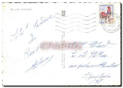 Zee van waar !... Zee van hier .... Zee van elders !... — Rooy — F. Chapeau, uitgever, S.P.A.D.E.M. - Parijs — Achterkant