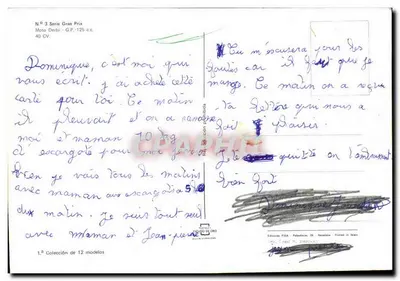 Angel Nieto — piloto de moto — editor FISA, série 3 — Verso