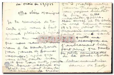 Criança dormindo — anjo protetor — desenho de Benjamin — Verso