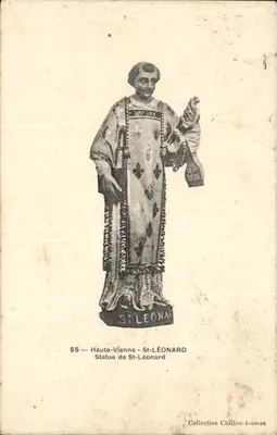 Haute-Vienne - St-Léonard — Estátua de St-Léonard — Coleção Chillou-Lumas