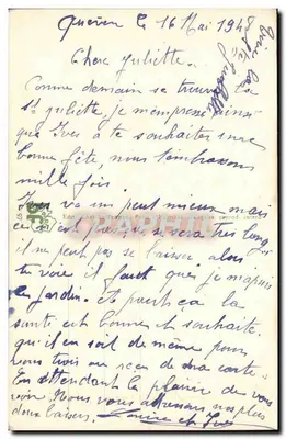 Colorful Pea Flowers — Happy Birthday — G. Forest — Back