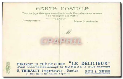 Nantes. La Cattedrale — vista della facciata gotica con impalcatura — editore COUTEZ & COMPAREZ, n° 3477 — Verso