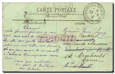 Env. de COMPIEGNE — Ruínas de Saint-Pierre-en-Chastres — LL. — Verso