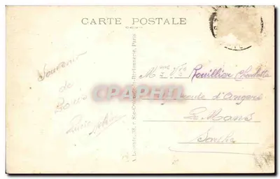 O Domo dos Invalidos — Paris — A. L. n°9 — Verso