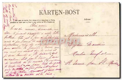 Casados de Scaér — Coleção Vallano, Quimper — n° 1083 — Verso