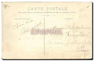 Zamek Vaux-le-Vicomte — Ogólny widok — Thibault, wyd., Melun-Fontainebleau — Rewers