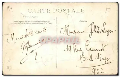 Vincennes Cartolina d'epoca Sul piano del donjon (soldati militaria) — Verso