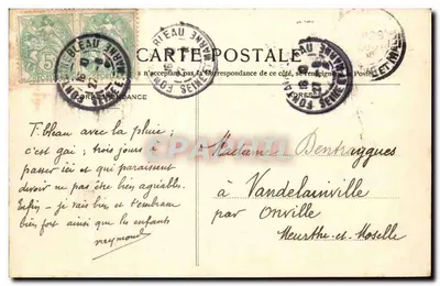 Caos das Gorges de Franchard — Floresta de Fontainebleau — Editor não identificado, n° 99 — Verso