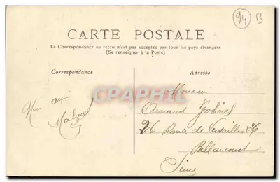 Margens da Marne — Champigny — editor não visível, número de série 972 — Verso
