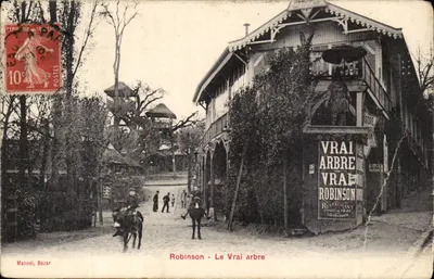 Robinson - Le Vrai arbre — Restaurant fondé en 1846 — Mancel, Bazar