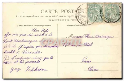 Versailles — O Tapete Verde — Coleção das Galerias Modernas n°36 — Verso