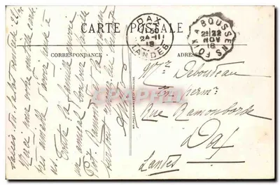 SALIES-du-SALAT — Allée de la Gare — Edição dos Trabalhos Modernos — Verso