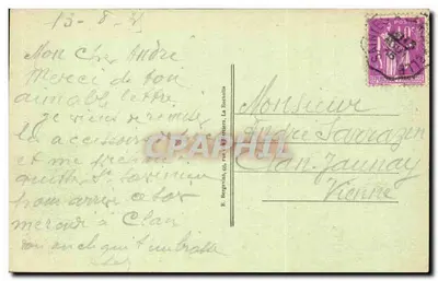 Saint-Savinien-sur-Charente — Os Quais — Editor anônimo, n° 4099 — Verso