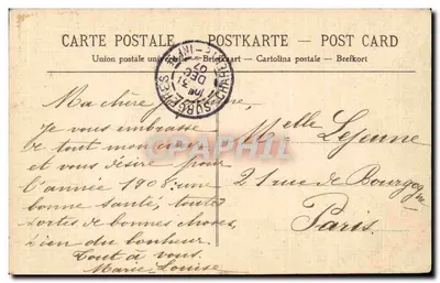 Surgères — Castelo (lado Leste) — Editor não identificado, n° de série 3 — Verso