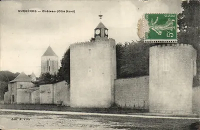 Surgères — Castelo (Lado Norte) — Edit. A. Côte