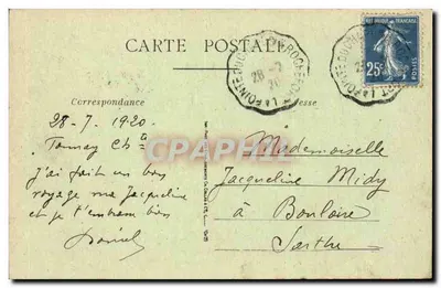 TONNAY-CHARENTE — O Grèbe — E.B. — Verso