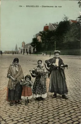 Bruxelas - Cantoras de rua — Edição Grand Bazar Anspach, n°154