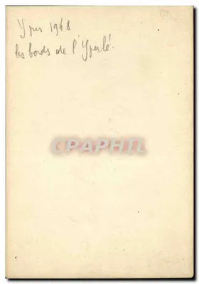 Ypres — as margens do Ypres — desenho aquarelado — Verso