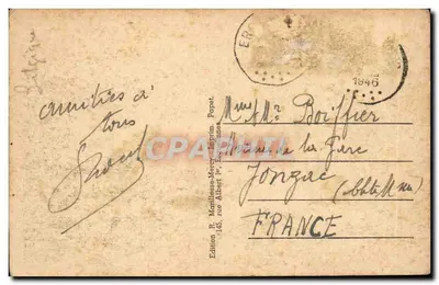 Erquelinnes — A Estação — Edição R. Morillasse, Imp. Papet — Verso