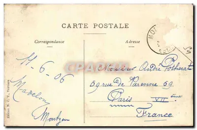 La Gileppe — Escadas do Barragem — Edição N. C. T., Verviers — Verso