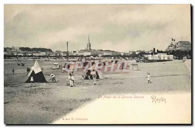 La Plage de la Grande Conche — Royan — R.A.J. D. 11080 gina