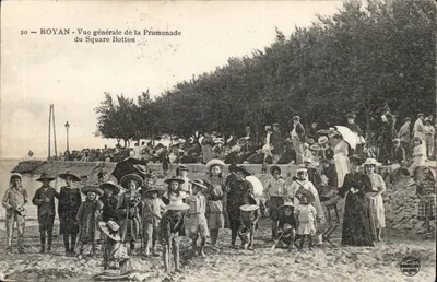 Royan — Vue générale de la Promenade du Square Botton — Galeries Nouvelles