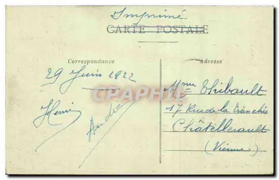 ROCHEFORT-SUR-MER — A "Duguy-Trouin", navio-escola dos aspirantes passando sob o Transbordeur — Chegada — Verso
