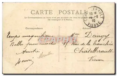 La Rochelle - Navio saindo do porto - L.C. - n°410 — Verso