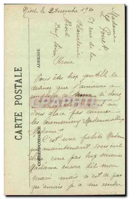 Parthenay — A Valle do Thcuet e a Torre Saint-Jacques — Fototipia Marcel Delbey, Bordeaux — Verso