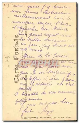 Bressuire — Vue du Château — Collection M. Aubert, Nort — Verso