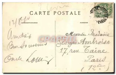 Thouars — Ogólny widok z południa — Dando-Berry, n° 611 — Rewers