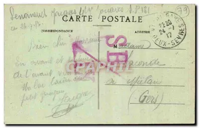 Niort — Mosty Main i Katedra św. Etienne — Wydawca Schalérico, nr 75 — Rewers