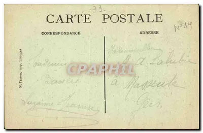 La Charrière (Deux-Sèvres) — Het Kasteel — Uitgever B. Guilloux — Achterkant